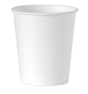 Biele papierové poháre Kram 250 ml 100 ks.