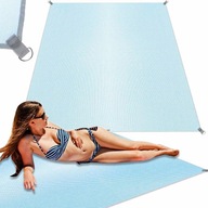 Plážová podložka bez piesku plážová deka XXL 200x200cm Plážová podložka bez piesku plážová deka XXL 200x200cm