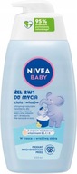 NIVEA BABY gél 2v1 na umývanie tela a vlasov s pumpičkou 500 ml pre deti NIVEA BABY gél 2v1 na umývanie tela a vlasov s pumpičkou 500 ml pre deti