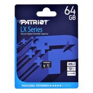 Patriot LX Series microSDHC 64 GB Class 10 UHS-I Patriot LX Series microSDHC 64 GB Class 10 UHS-I