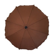 Univerzálny dáždnik do kočíka, hnedý UV filter