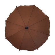 Univerzálny dáždnik do kočíka, hnedý UV filter Univerzálny dáždnik do kočíka, hnedý UV filter
