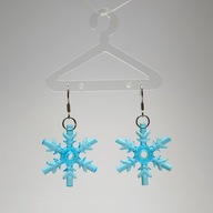 Lego náušnice vyrobené z blokov Snowflake 53972 DIY Lego náušnice vyrobené z blokov Snowflake 53972 DIY