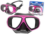 Potápačská maska ​​a plavecké okuliare ružové