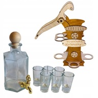 FĽAŠA NA ALKOHOL, ČEP, 6 POHÁR, STOJAN NA DARČEKY FĽAŠA NA ALKOHOL, ČEP, 6 POHÁR, STOJAN NA DARČEKY