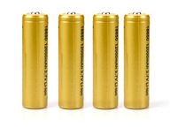 4 Lítium-iónové batérie s kapacitou 18650 12000mAh