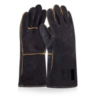 Kožené rukavice na grilovanie a krb 100C s.10-XL