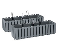 2x balkónový box DDEF600W kvetináč so systémom 2x balkónový box DDEF600W kvetináč so systémom