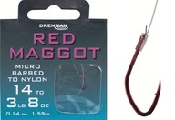 HÁČIKY Č.14 VIAZANÉ RIGS červený červ DRENNAN HÁČIKY Č.14 VIAZANÉ RIGS červený červ DRENNAN
