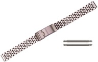 Strieborný oceľový náramok na hodinky 12 mm 12S4 Strieborný oceľový náramok na hodinky 12 mm 12S4
