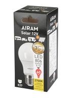 LED žiarovka 12V E27 8,1W/2700K A60 MAT AIRAM
