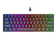 Mechanická klávesnica 60% Gateron Brown LED RGB