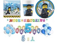 Sada 5 dekorácií LEGO City k 5. narodeninám