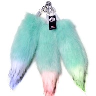 Fluffy Kita Tail Keychain LED Prívesok na prilbu NA MOT LYŽIARSKU PRILBU Fluffy Kita Tail Keychain LED Prívesok na prilbu NA MOT LYŽIARSKU PRILBU