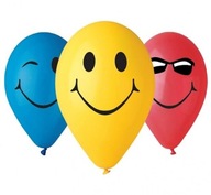 Prémiové balóny 3 úsmevy, 12 palcov, 5 kusov.