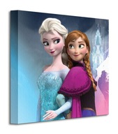 Obraz na plátne Frozen Anna a Elsa 30x30 cm