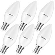 6x LED žiarovka E14 6W = 60W NEBLIKÁ HORÚCA