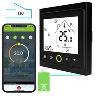 Bezpotenciálový izbový termostat pre pec, normálne otvorená krava - WIFI TUYA čierna Bezpotenciálový izbový termostat pre pec, normálne otvorená krava - WIFI TUYA čierna