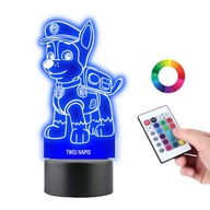 Nočná lampa Paw Patrol Chase Rozprávkový darček pre dieťa Váš nápis Plexido Nočná lampa Paw Patrol Chase Rozprávkový darček pre dieťa Váš nápis Plexido