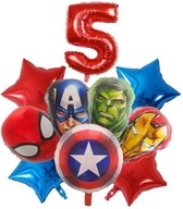 SET FÓLIOVÝ BALÓN AVENGERS SPIDERMAN HULK 10 ks SET FÓLIOVÝ BALÓN AVENGERS SPIDERMAN HULK 10 ks