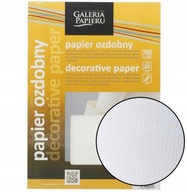 Dekoračný papier A4 Laid biely 120 g 50 listov Dekoračný papier A4 Laid biely 120 g 50 listov