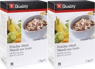 MUSLI TGQ SUŠENÉ OVOCIE NUTRIČNÉ RAŇAJKY 2KG x 2