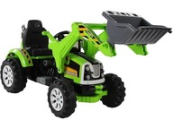Detský akumulátorový traktor bager zelený