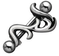 NÁUŠNICE NA OBOČIE VERTIKÁLNE 316L 1,2 mm TRIBAL NÁUŠNICE NA OBOČIE VERTIKÁLNE 316L 1,2 mm TRIBAL