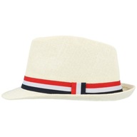 Letný slamený klobúk Panama fedora trilby Letný slamený klobúk Panama fedora trilby