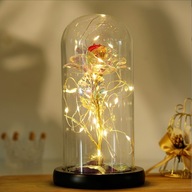 ETERNAL ROSE IN GLASS LED LIGHTS kvetinový box