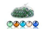 Happetová guľa dekorácia OS26 zelené sklo v mriežke