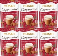 Zimná vianočná káva Cappuccino Rum so škoricou 110g Mokate x6 Zimná vianočná káva Cappuccino Rum so škoricou 110g Mokate x6