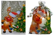 Malá fóliová vianočná taška 25x40 cm