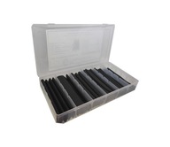 Teplom zmršťovacia hadička Tritite, rôzne veľkosti, čierna, 100 kusov Teplom zmršťovacia hadička Tritite, rôzne veľkosti, čierna, 100 kusov