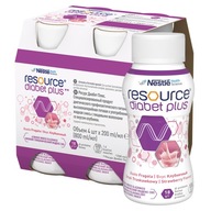 Resource Diabet Plus jahodová príchuť 4 x 200 ml Resource Diabet Plus jahodová príchuť 4 x 200 ml