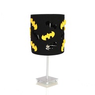 Čierna nočná lampa Batman so žltým batmanom.