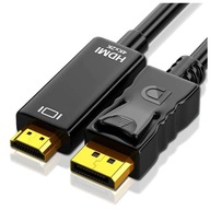 Kábel DisplayPort na HDMI 4K Display Port DP kábel 1,8 m Kábel DisplayPort na HDMI 4K Display Port DP kábel 1,8 m