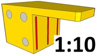 Rybinová spojovacia šablóna 1:10 Rybinová spojovacia šablóna 1:10