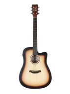 Elektroakustická gitara Logan Dreadnought EQ CE