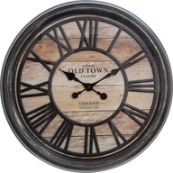 Veľké priemyselné nástenné hodiny v loft štýle, 50 cm Veľké priemyselné nástenné hodiny v loft štýle, 50 cm
