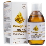 Aura Herbals Omega-3 + D3 (2000 IU) + K2MK-7 200 ml