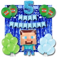 Sada 5 narodeninových dekorácií s balónikmi Pixel Sada 5 narodeninových dekorácií s balónikmi Pixel