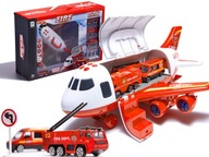 Transportné lietadlo + 3 hasičské autá