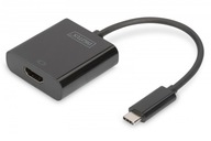 Grafický adaptér HDMI 4K 30Hz UHD na USB 3.1 typu C, so zvukom, čierny, dĺžka 1 Grafický adaptér HDMI 4K 30Hz UHD na USB 3.1 typu C, so zvukom, čierny, dĺžka 1