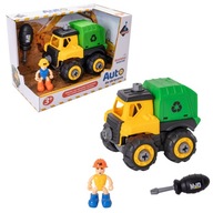 Smetiarske auto DIY OTOČNÉ VOZIDLO SO SKRUTKOVAČOM Smetiarske auto DIY OTOČNÉ VOZIDLO SO SKRUTKOVAČOM