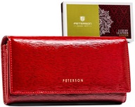 PETERSON veľká dámska kožená peňaženka, módna, RFID proti krádeži