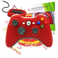 KÁBLOVÝ PAD OVLÁDAČ PRE XBOX 360 PC ČERVENÝ