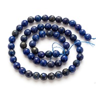 Prírodné korálky Lapis lazuli, fazetované, okrúhle, 6 mm, 55ks/34cm/prameň Prírodné korálky Lapis lazuli, fazetované, okrúhle, 6 mm, 55ks/34cm/prameň
