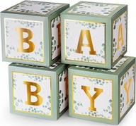 BABY Boxy Ročné narodeniny BABY Sprcha pre BOHO Session Eukalyptus 4ks BABY Boxy Ročné narodeniny BABY Sprcha pre BOHO Session Eukalyptus 4ks
