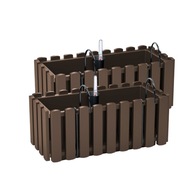 2x balkónový box DDEF400W kvetináč so systémom 2x balkónový box DDEF400W kvetináč so systémom